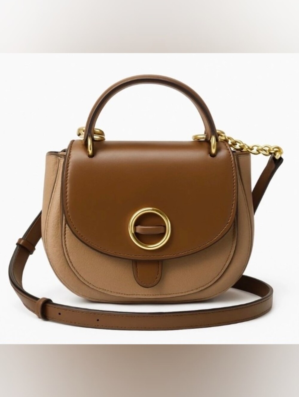 Michael Kors Isadore Medium Top Handle Messenger | Leather | Crossbody - Picture 2 of 8